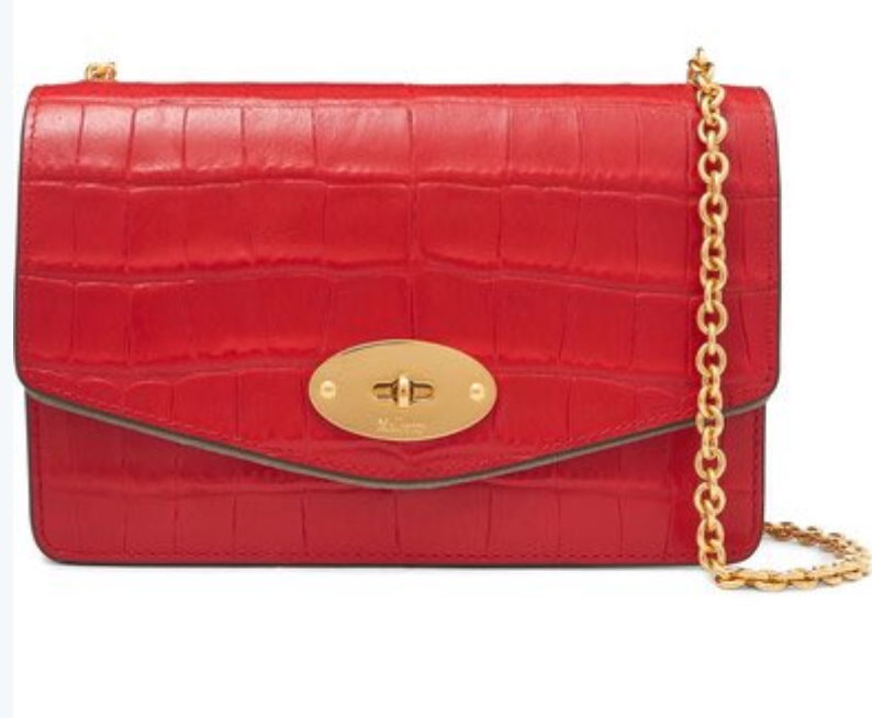 Kate Middleton carrying the Mulberry Darley bag in red