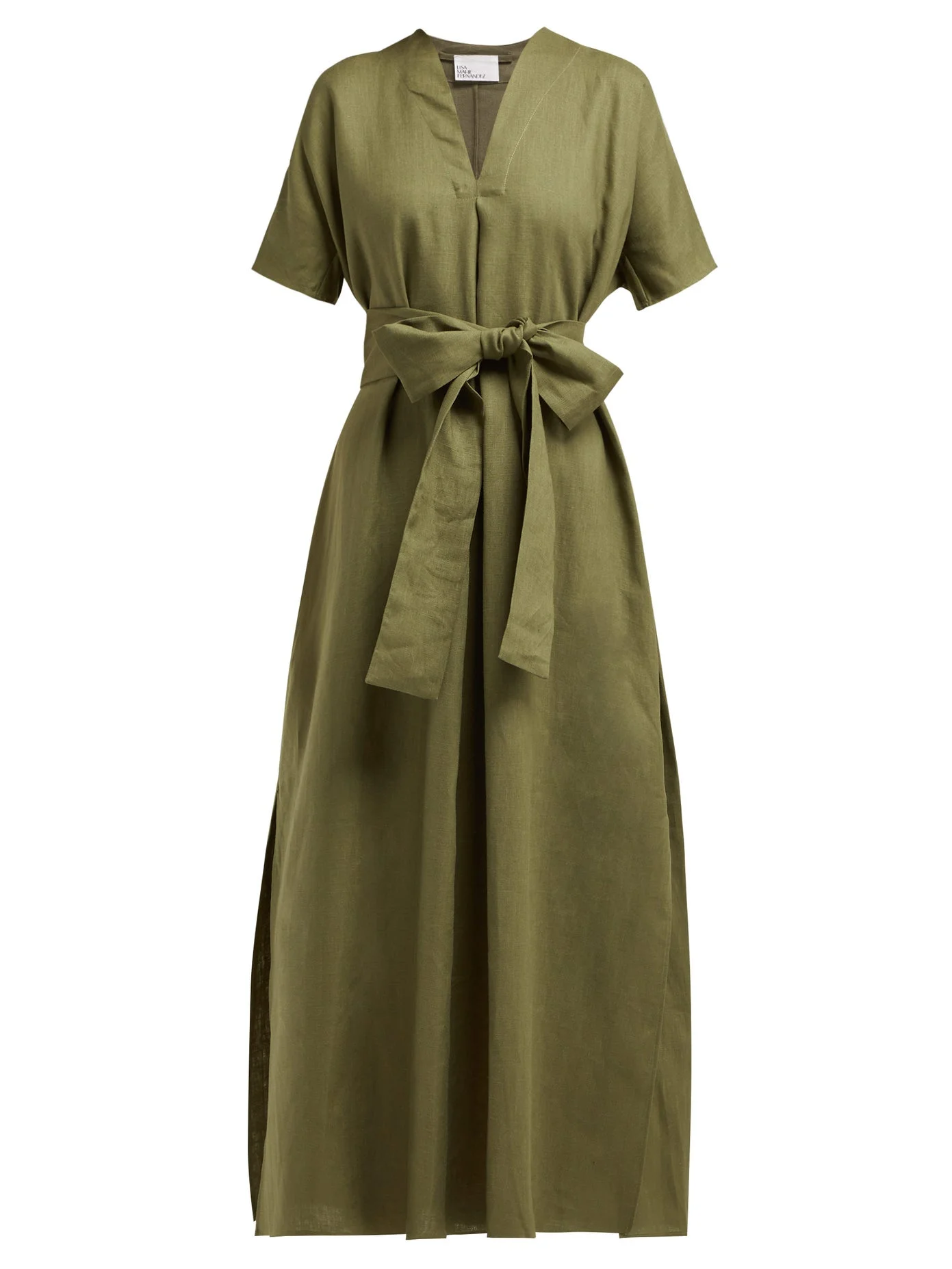 Lisa Marie Fernandez Rosetta Dress in Khaki