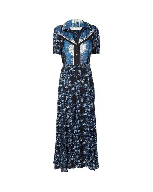 Sandro Printed Shirt Dress