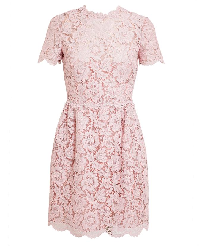 Valentino Lace Babydoll Dress in Pink — UFO No More
