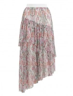Zimmermann Ninety Six Printed Asymmetric Skirt