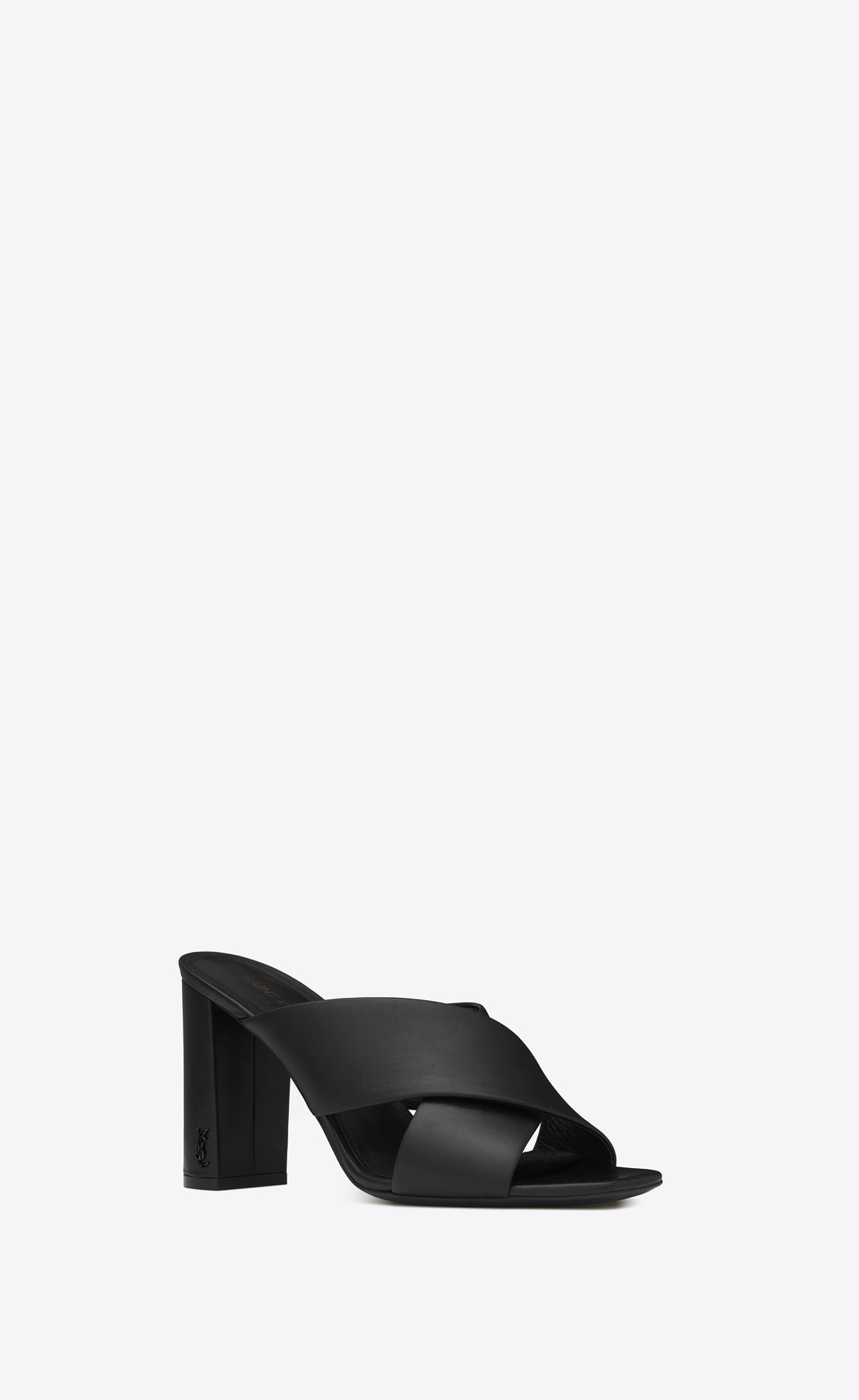 Saint Laurent LouLou Black Leather Buckle Sandals – Luxe Hudson Valley