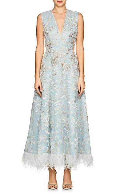 J._MENDEL_Feather-Trimmed_Beaded_Silk_Cocktail_Light_Blue_Dress.jpg