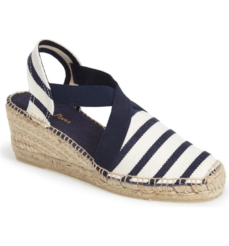 Toni Pons Tarbes Striped Espadrille Wedges