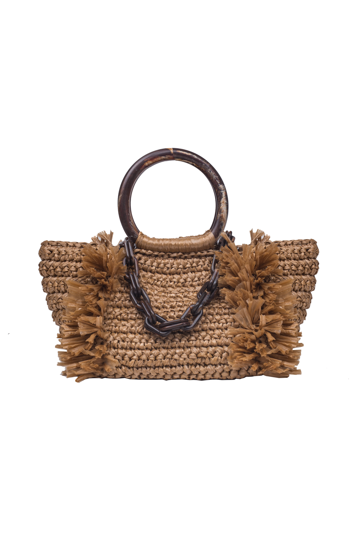 Carolina Santo Domingo Corallina Classic Bag in Khaki
