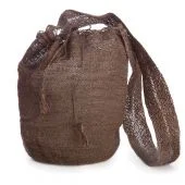 Muzungu Sisters Fique Mochila Bag in Chocolate