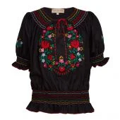Muzungu Sisters Dora Blouse in Black