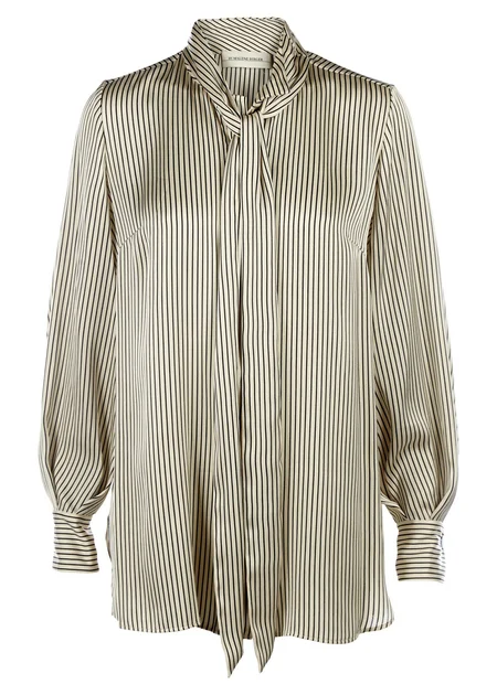 By Malene Birger Aluda Pussy Bow Satin Shirt