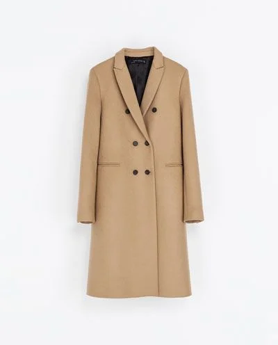 Zara Masculine Double Breasted Coat