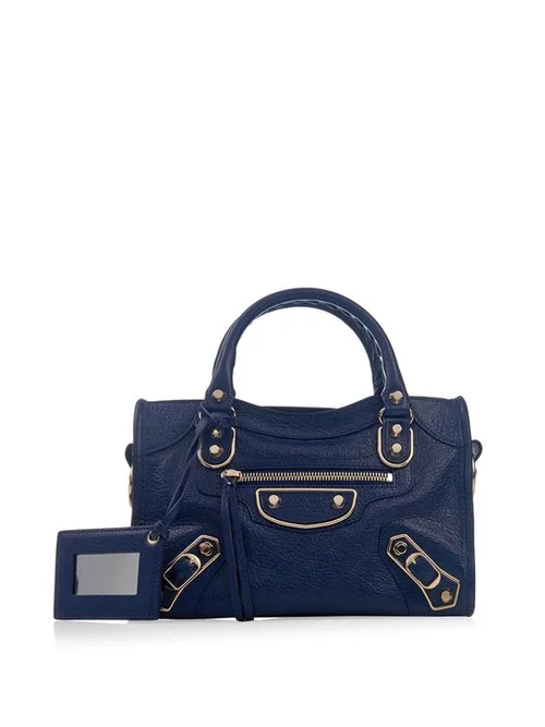 med sig Alle slags Descent Balenciaga Classic Mini City Edge-Line Bag in Blue — UFO No More