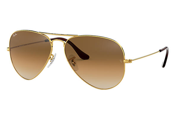 Ray-Ban 3025 Aviator Sunglasses in Gold with Light Brown Gradient.jpg