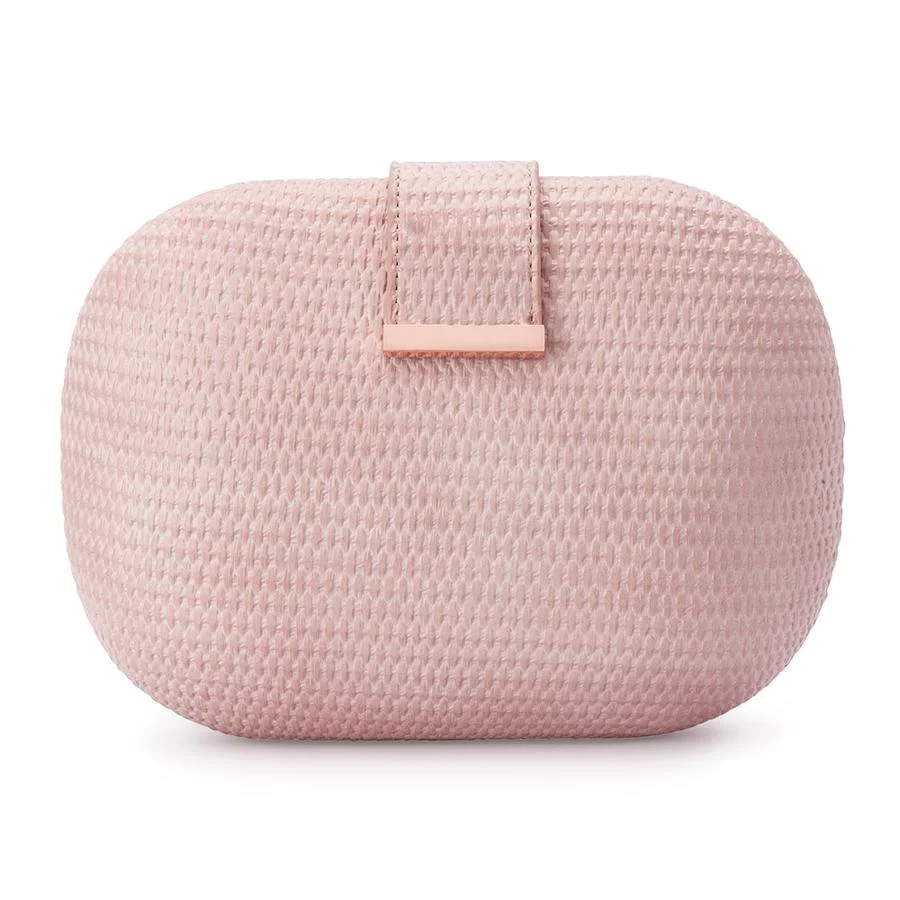 olga berg navy clutch