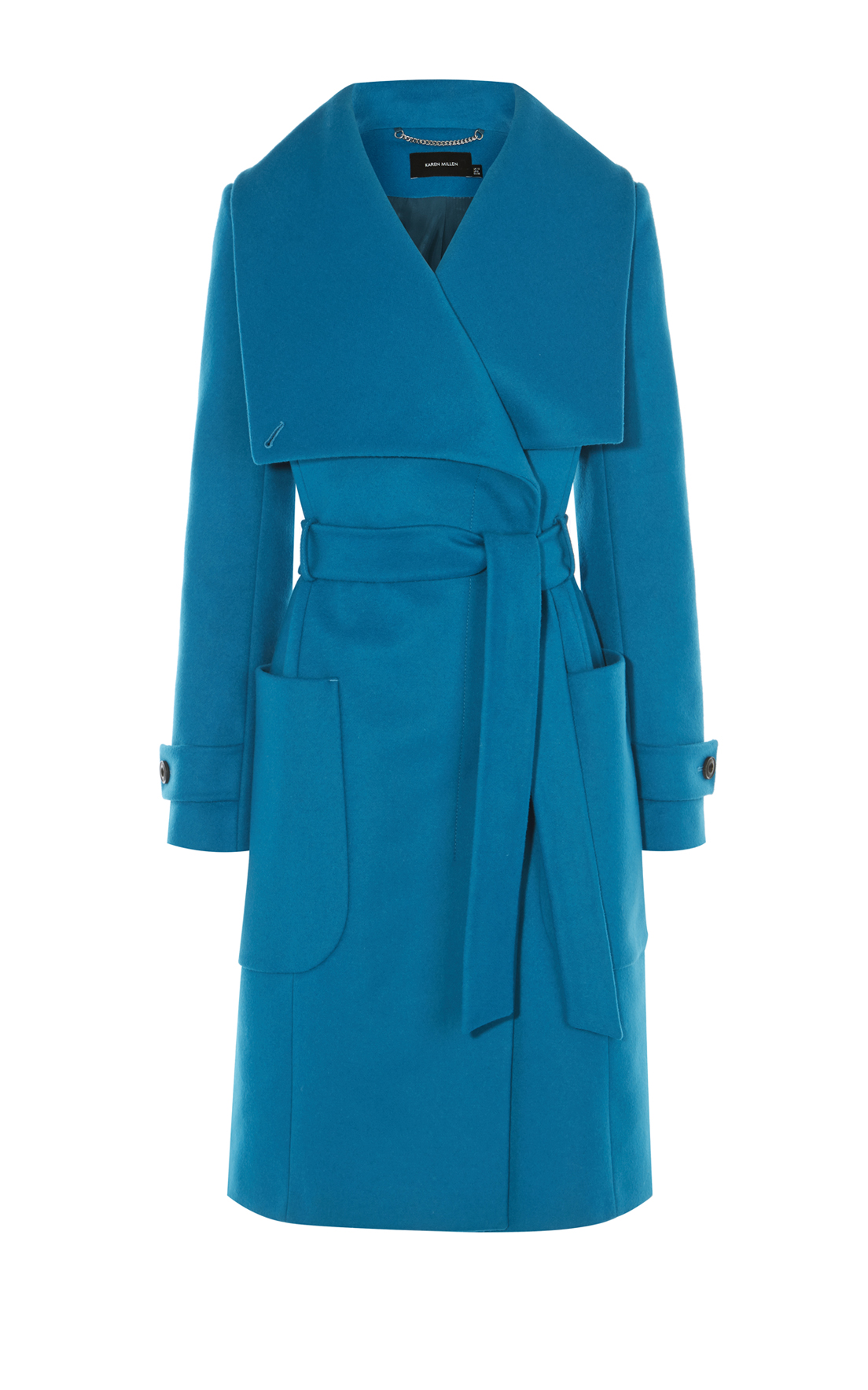 Incubus Voorschrijven Beroep Karen Millen Belted Wool Coat in Blue — UFO No More