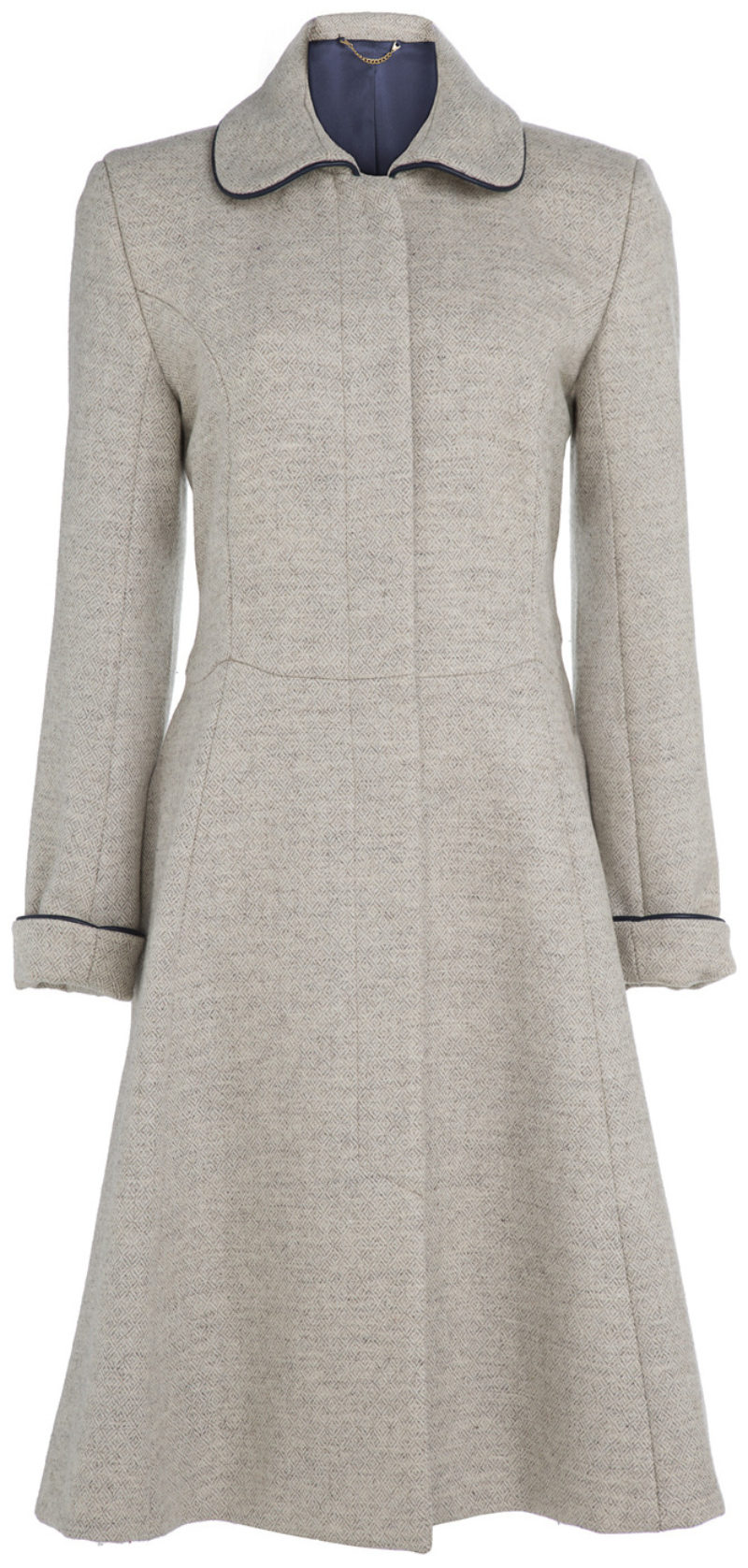 Pip Howeson Scallop Coat in Grey Tweed.jpg