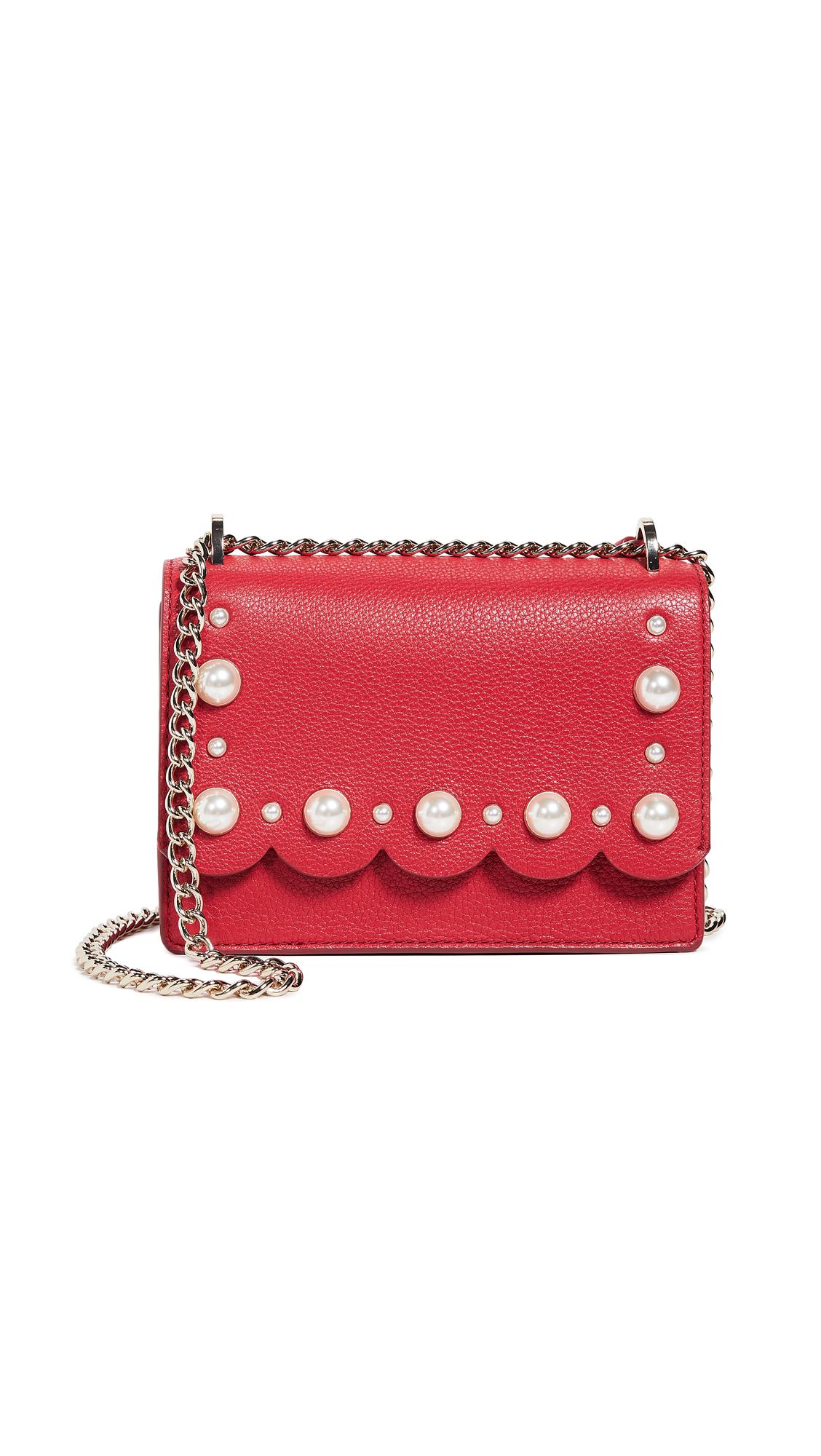 Kate Spade Hayes Street Pearl Hazel Bag in Red