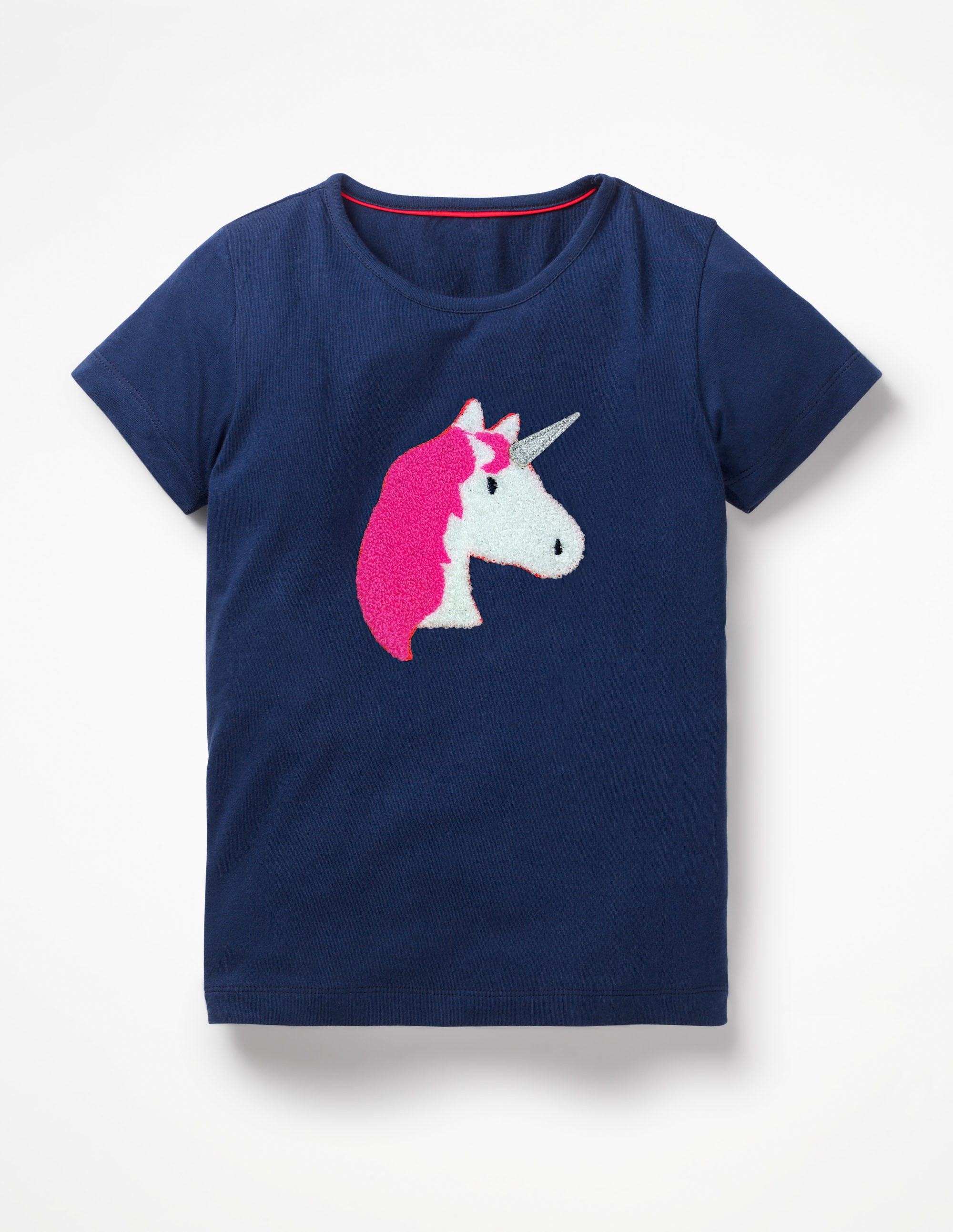 Mini Boden Bouclé Appliqué T-Shirt with College Blue Unicorn.jpg