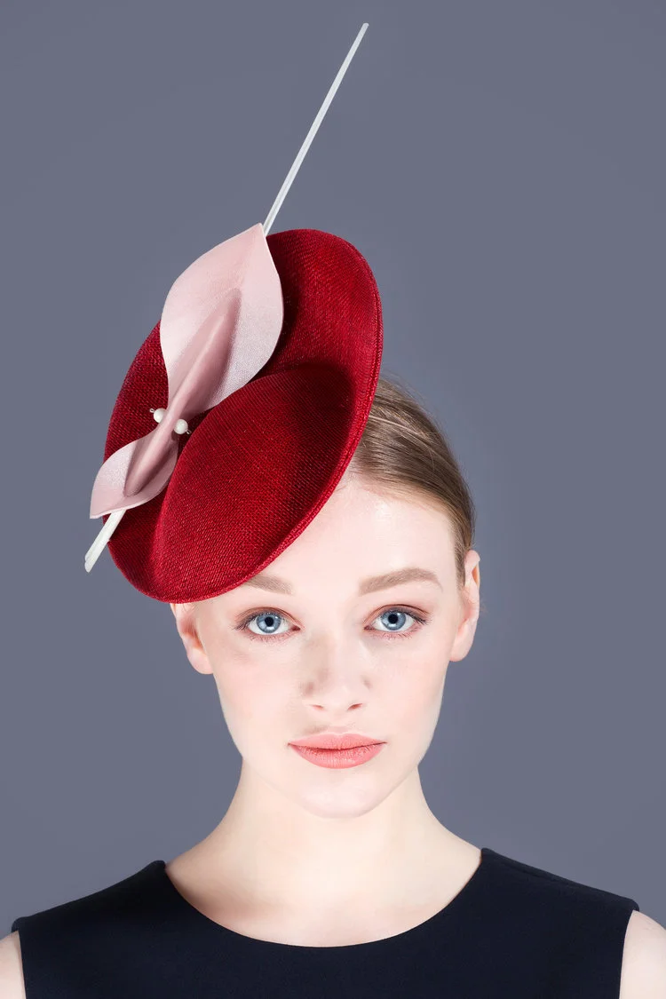 Sally-Ann Provan Lola Pillbox Hat in Brick Red — UFO No More display picture 3