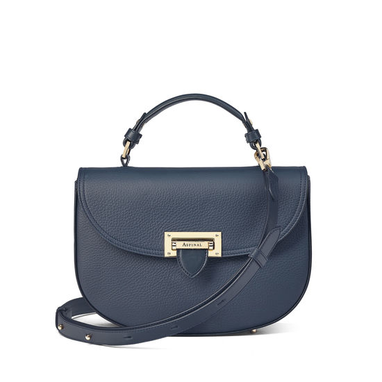 Aspinal of London Letterbox Saddle Bag in Navy Pebble.jpg
