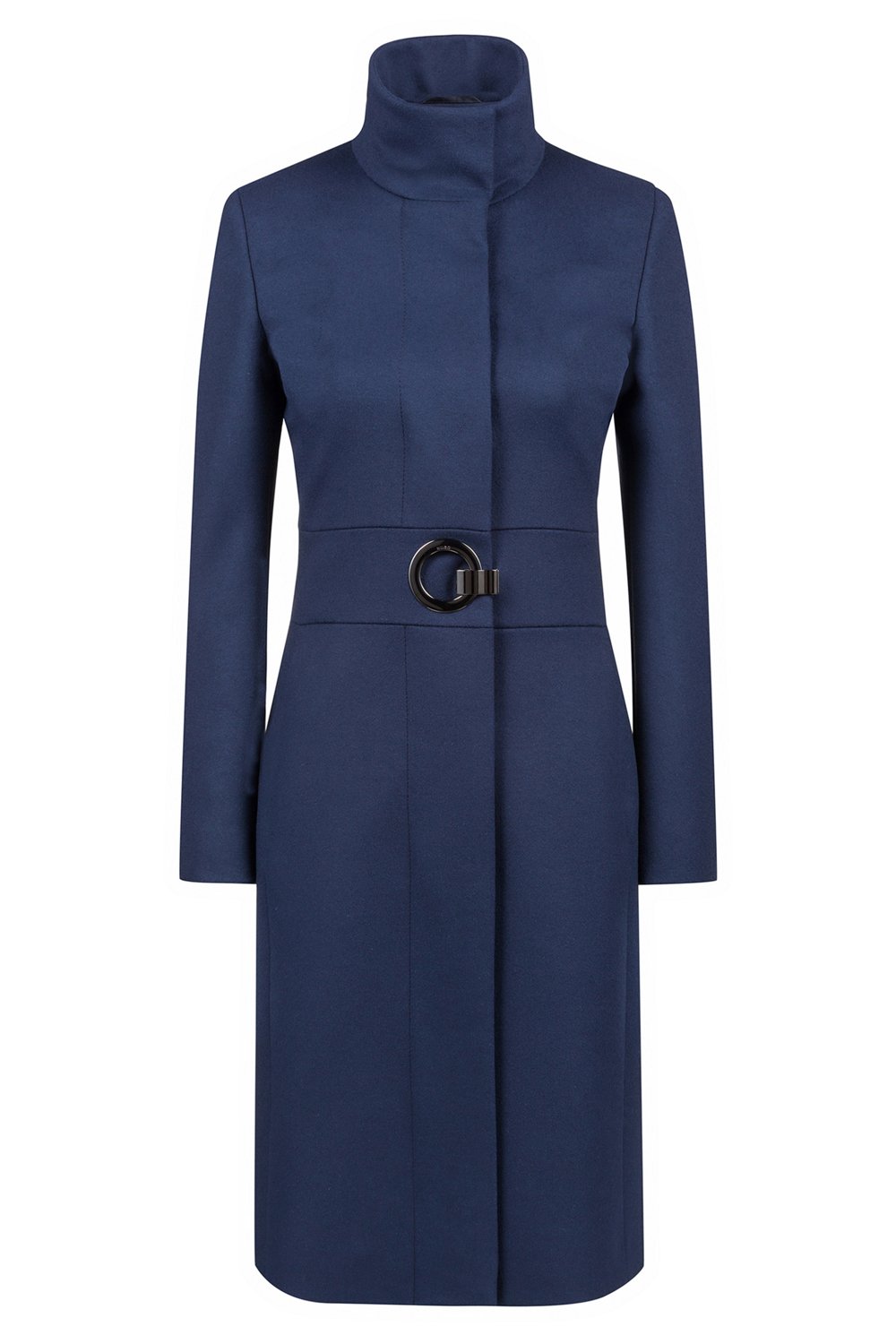tirsdag Gætte mode Hugo Boss Regular-Fit Virgin Wool Blend Coat in Navy — UFO No More