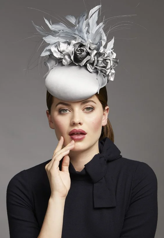 Juliette Botterill Silk Rose & Feather Percher