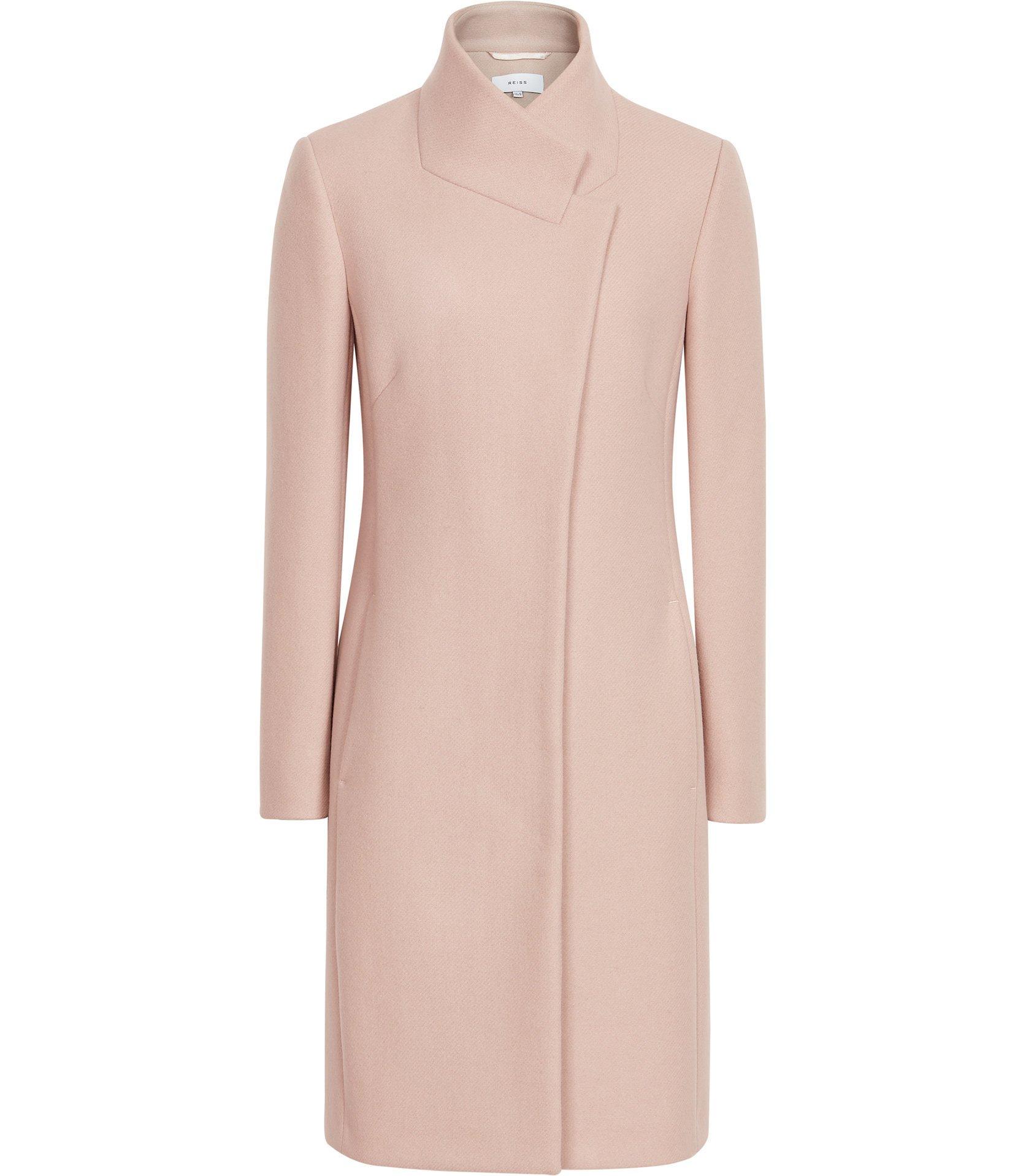 Reiss Mabel Longline Coat in Soft Pink.jpg