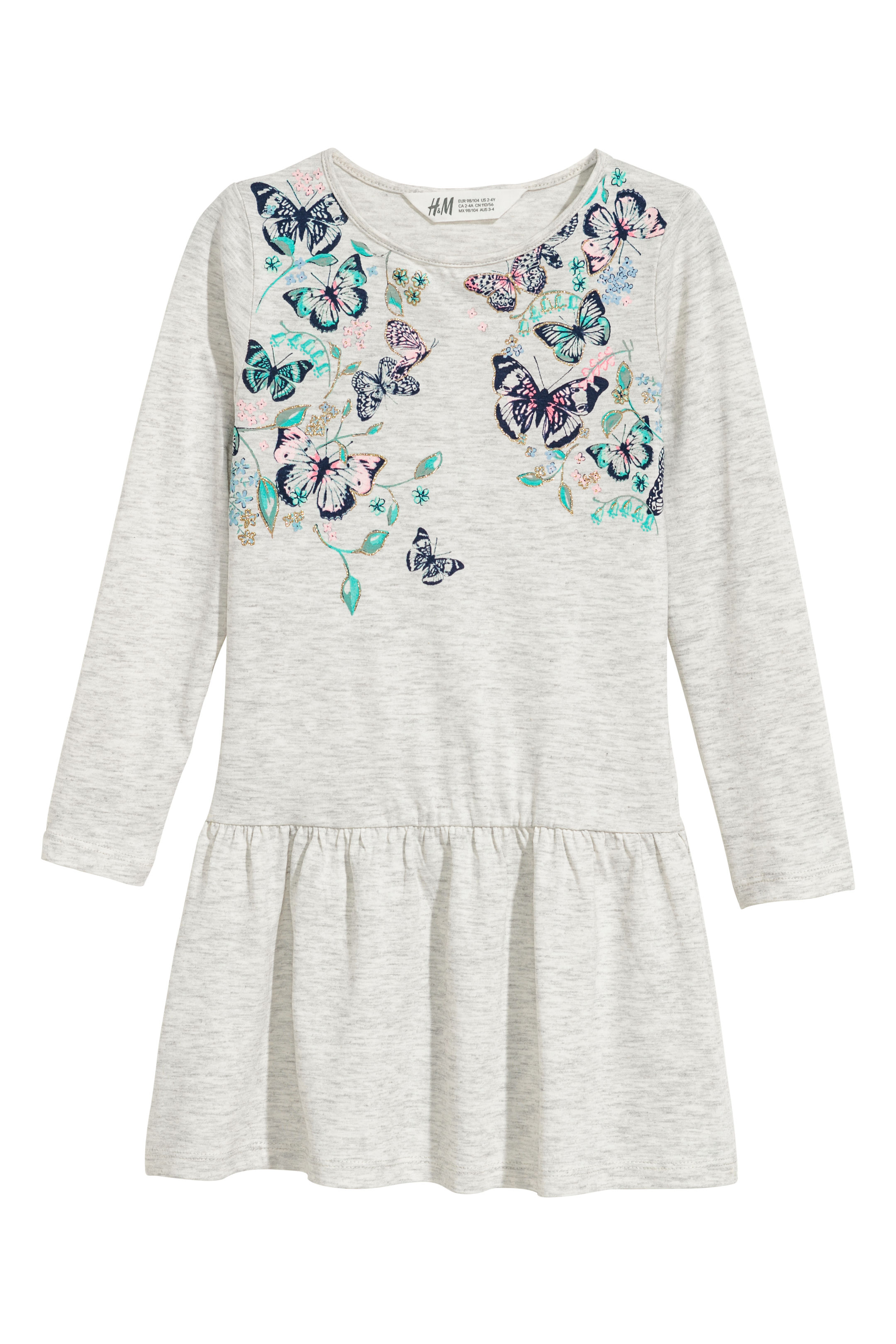 H&M Jersey Dress with Butterfly Motif.jpg