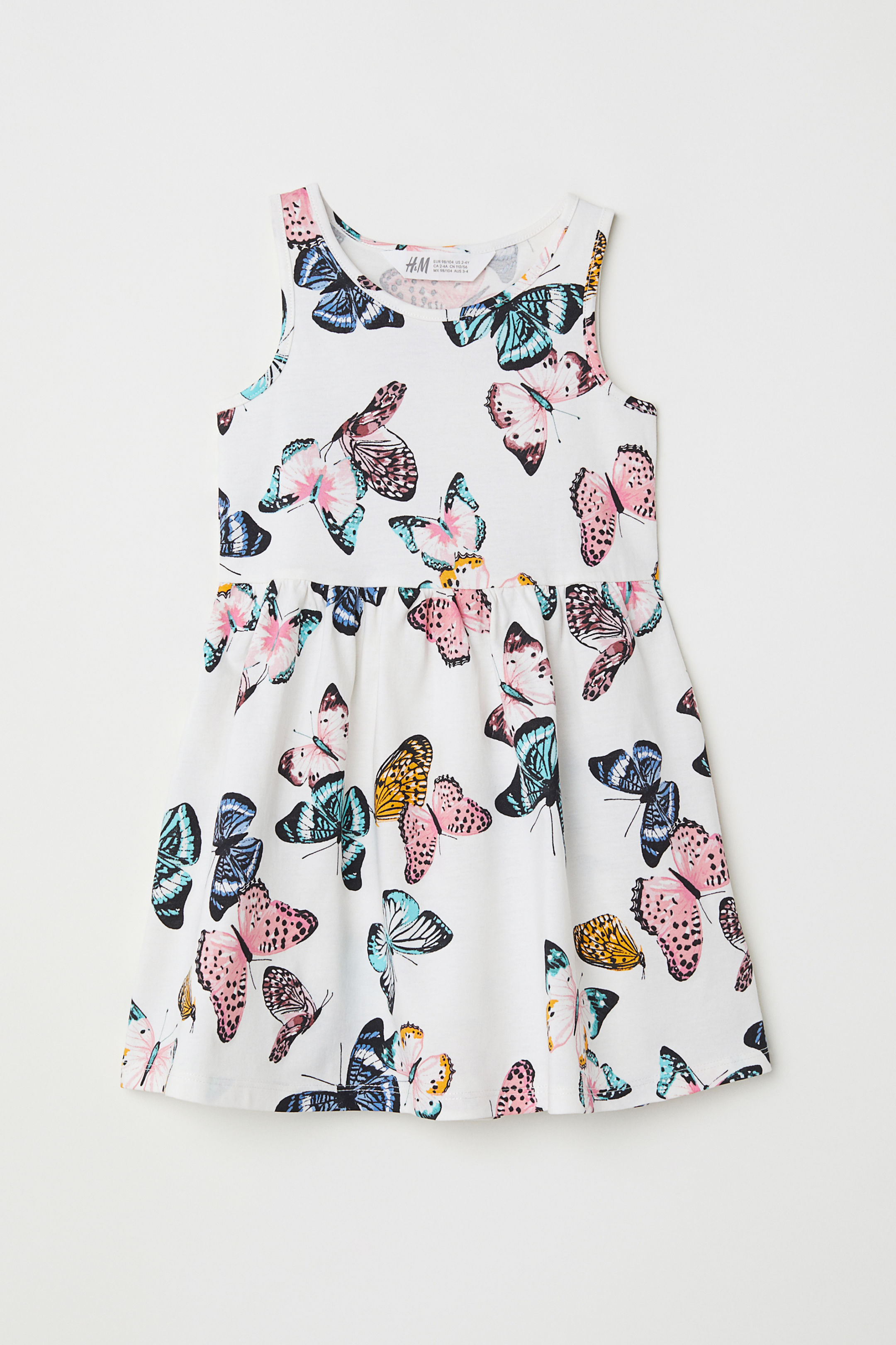 h and m butterfly dress