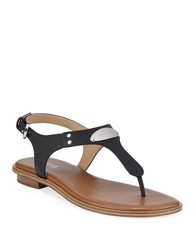 Michael Michael Kors Plate Thong Sandals in Black.jpg