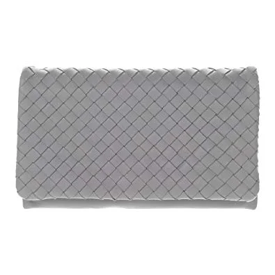 Abro Woven Clutch in Silver
