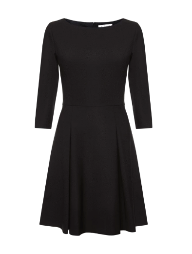 LaDuett Kate Dress in Luxury Wool Black