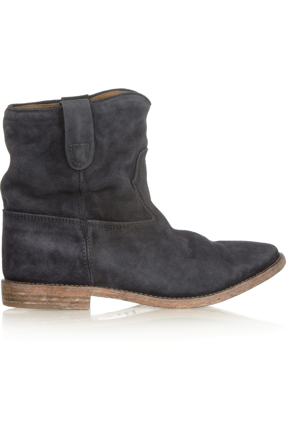 Isabel Marant Crisi Ankle Boots Faded-Anthracite Suede — UFO No