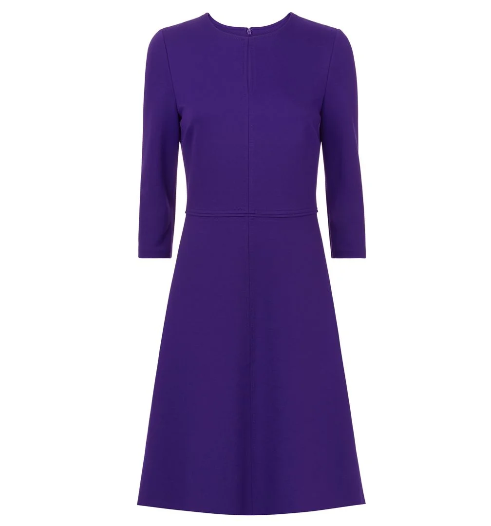 Hobbs Anais Dress in Royal Purple