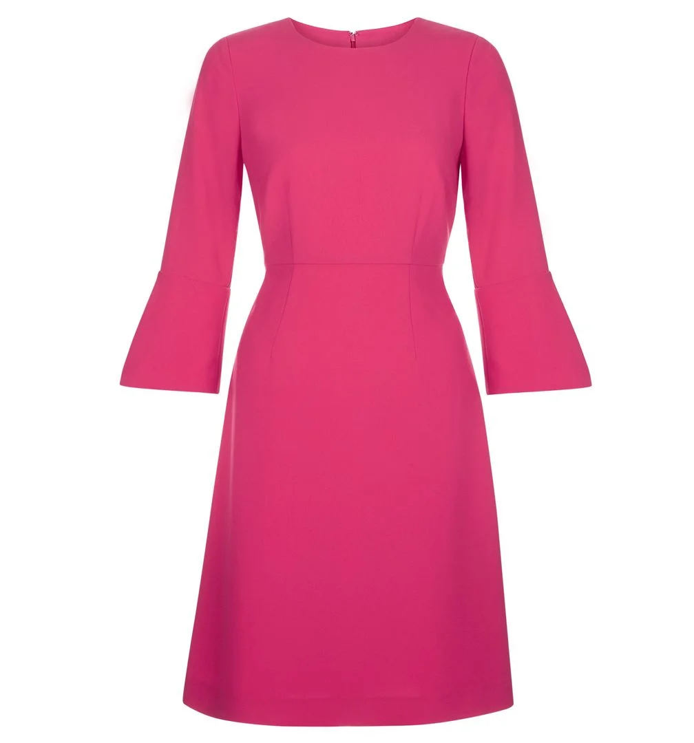 Hobbs Cassie Dress in Lipstick Pink