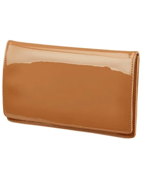 Abro Fold Over Leather Clutch