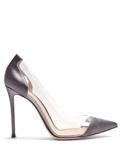 Gianvito Rossi Plexi Pumps in Silver