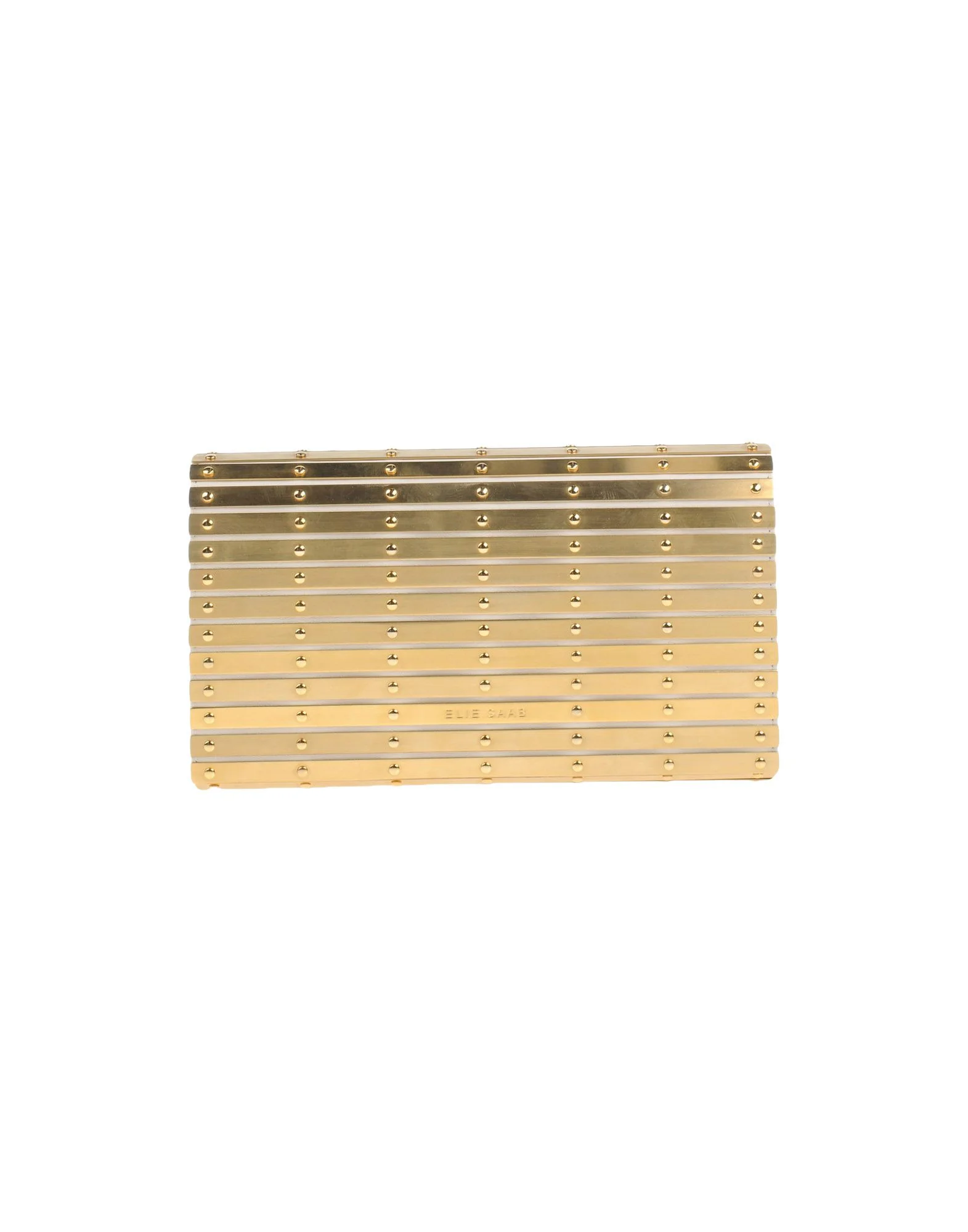 Elie Saab Metallic Barrel Clutch