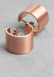 &amp; Other Stories Copper C-Shaped Earrings