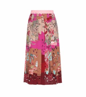 Valentino Printed Pleated Midi Skirt — UFO No More