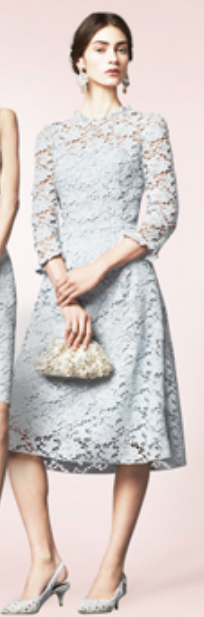 Dolce & Gabbana Cordonetto Dress in Grey