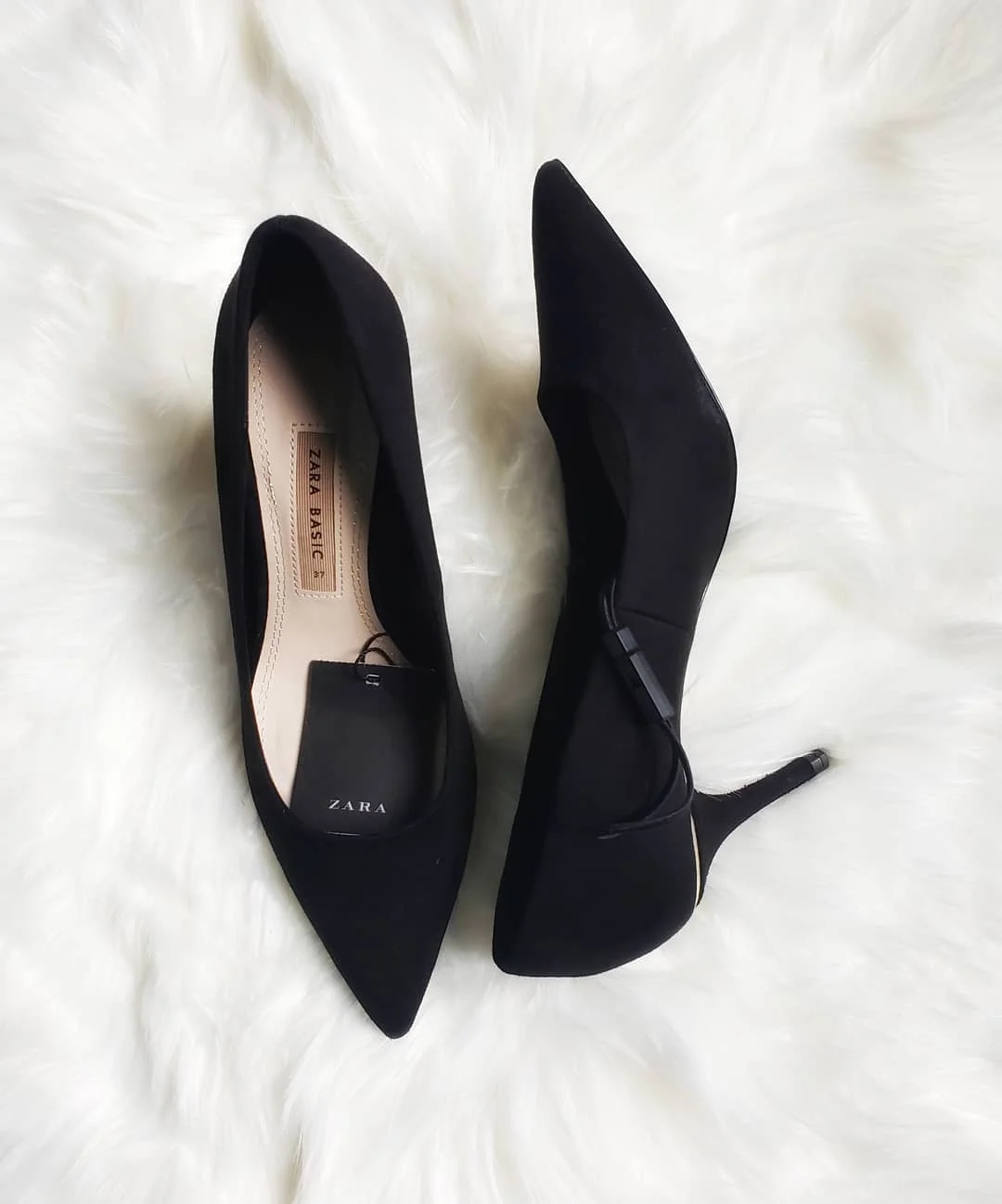 zara black pumps