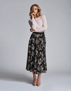 Andiata Printed Midi Skirt