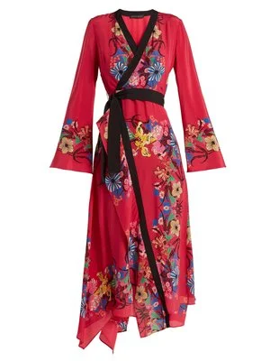 Etro Fluorite Printed Silk Chiffon Dress