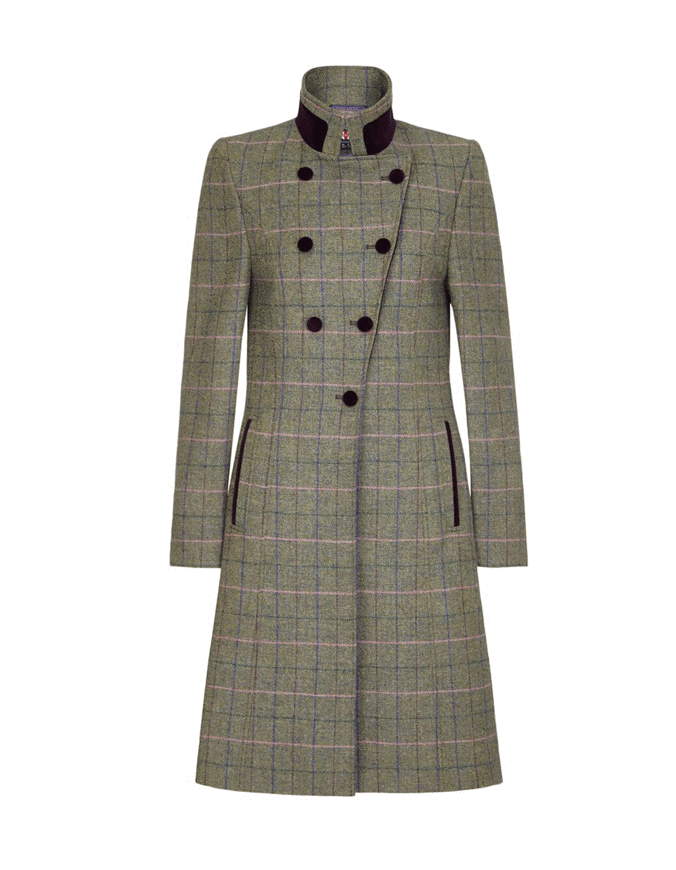 Guinea London Knightsbridge Tweed Coat - Country Green Check.jpg