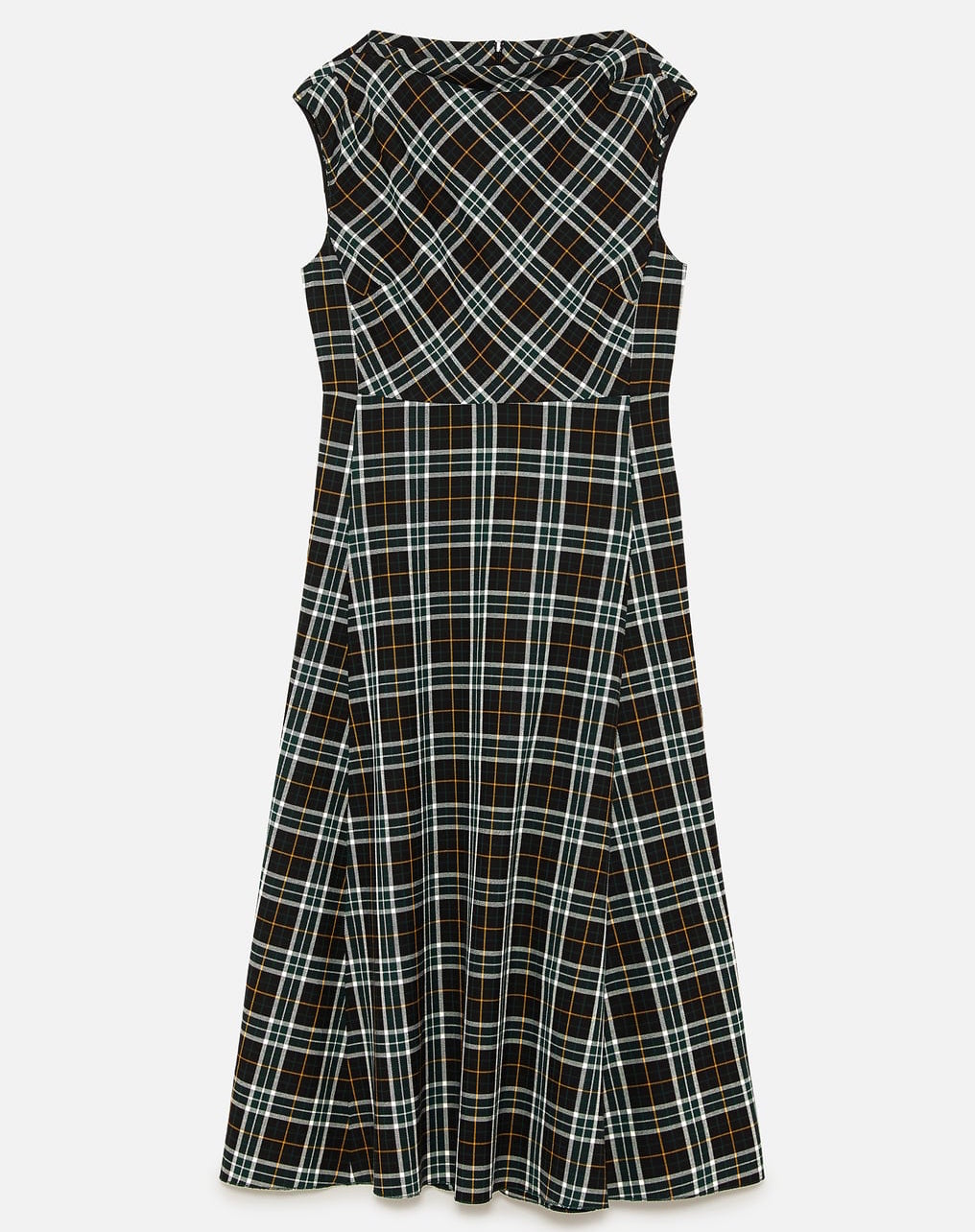 checkered dress zara