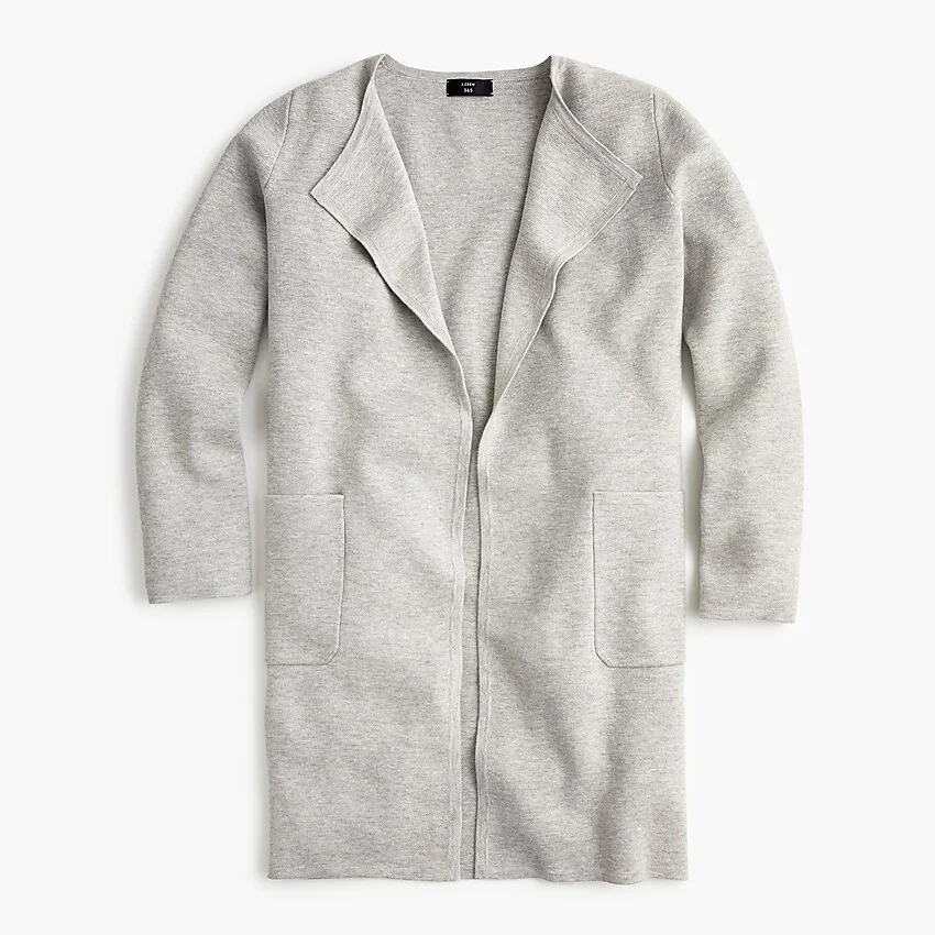 J.Crew Juliette Collarless Sweater Jacket