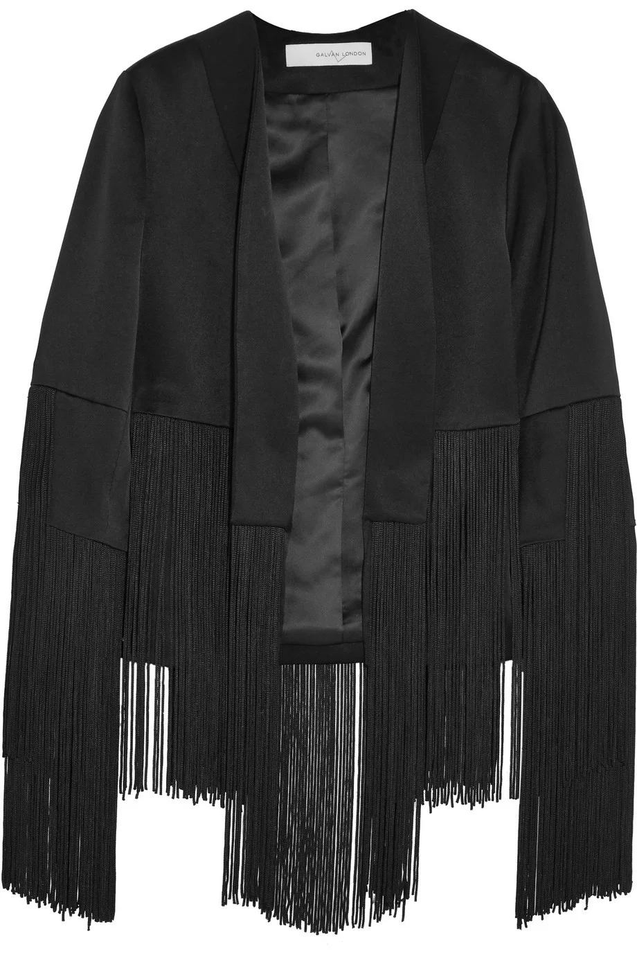 Galvan Cortado Fringe Jacket in Black