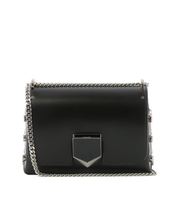 Luxury handbag - Jimmy Choo Mini Riley model handbag in brown leather