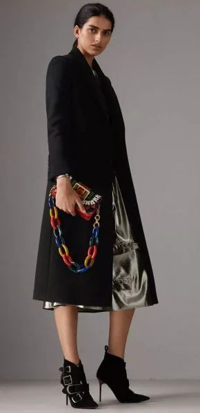 Burberry Wool Cashmere Tailored Coat in Black.jpg