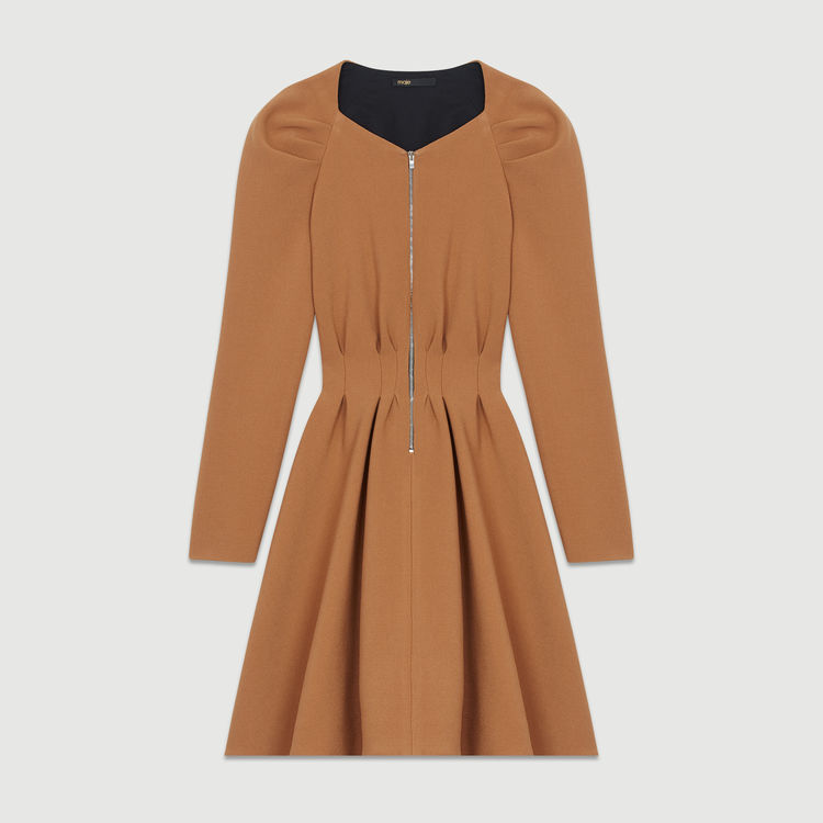 Maje Rangia Dress in Camel.jpg