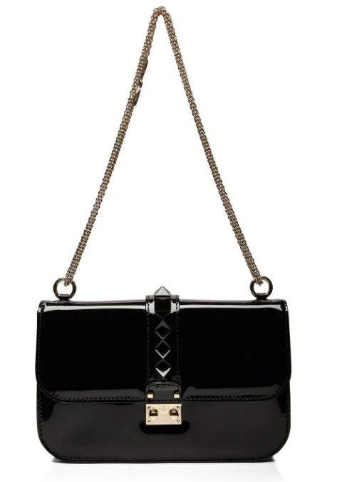 valentino rockstud flap shoulder bag